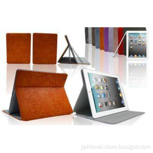 OEM Brown Leather Tablet Case For iPad 3 Protective Case ,